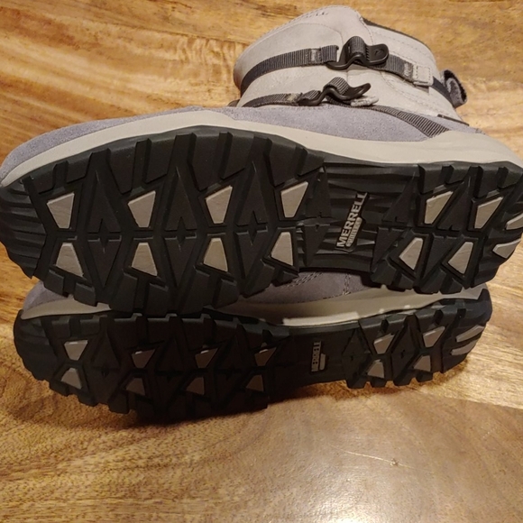 HP Merrell Icepack 8" Mid Zip Polar Waterproof Monument Boots Size 8 - Picture 3 of 11